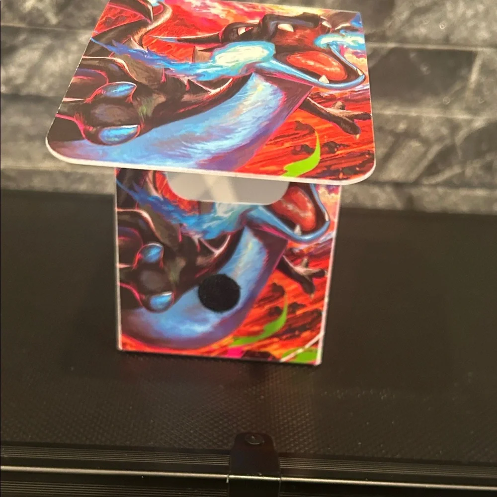 Pokemon Charizard Trading Card Storage‎ Box with Velcro fastener